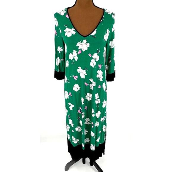 Simply Vera Vera Wang Dresses & Skirts - Simply Very by Vera Wang Half Sleeve Floral Maxi Dress with Pockets – XS